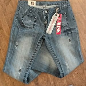 First kiss damage jeans new with tags size 13